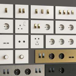 现代开关3D模型下载